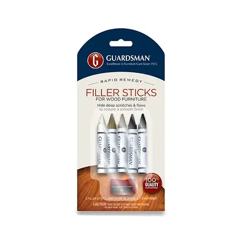 Wood Filler Sticks With Sharpener pack of 5 Multi-Color Wood Filler Sticks With Sharpener pack of 5 Multi-Color