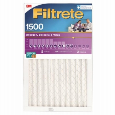 Filtrete UP11-4 14x14x 1 In. Ultra Allergen Pleated Furnace Air Filter, Purple, MPR 1500, 3 Months