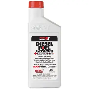 POWER SERVICE 1016-09 Diesel Fuel Supplement+Cetane Boost Diesel Fuel Anti-Gel, 16 oz.