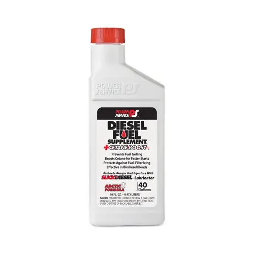 Diesel Fuel Supplement+Cetane Boost Diesel Fuel Anti-Gel, 16 oz.