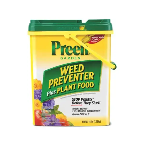 Weed Preventer Plus Plant Food, Granular, 16 lb Drum Weed Preventer Plus Plant Food, Granular, 16 lb Drum