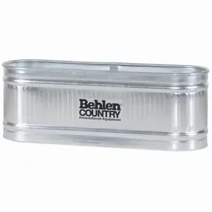 BEHLEN COUNTRY 50130048-09 Galvanized Stock Tank, Ziinc Coated, 2 x 2 x 6-Ft., 169-Gallons