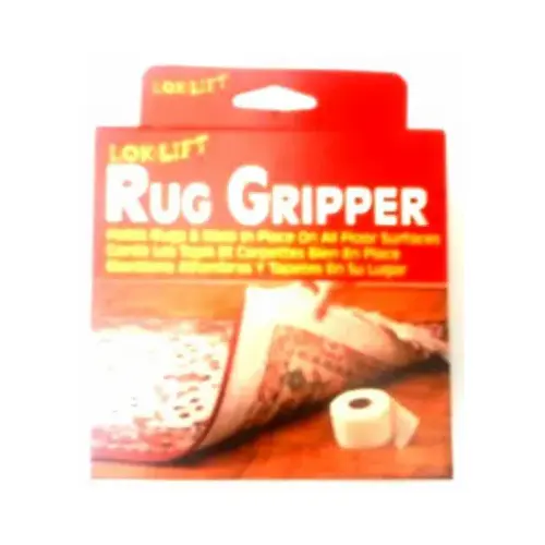 Rug Gripper, 25 ft L, 2-1/2 in W, White Rug Gripper, 25 ft L, 2-1/2 in W, White