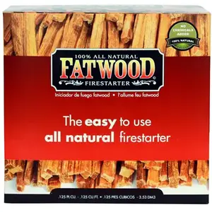 Fatwood 09987-XCP4 Fire Starter Fatwood Pine Resin Stick 5 lb - pack of 4