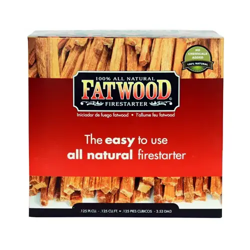 Fire Starter Fatwood Pine Resin Stick 5 lb - pack of 4