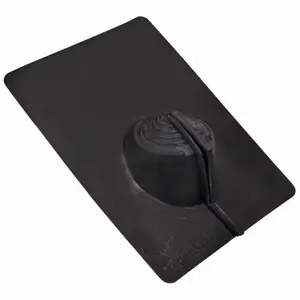 Goldenseal PF-GSSR1 Retrofit Pipe Flashing 3-1/2" W Plastic Black Black