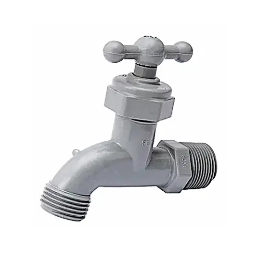 Celcon Hose Bibb, Standard, 1/2 x 3/4 In. Hose Gray Celcon Hose Bibb, Standard, 1/2 x 3/4 In. Hose Gray