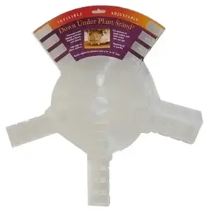 Down Under S16440 Plant Stand 1.5" H Clear Plastic Clear