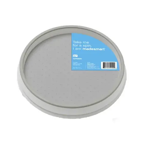 Turntable White 1.5" H X 10" D Plastic White