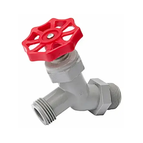 No-Kink Hose Bibb Celcon 3/4" MIP T X 3/4" S MHT Celcon Gray