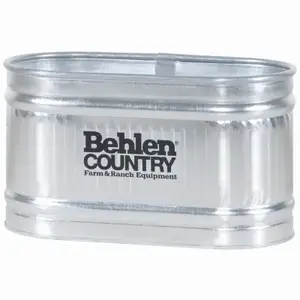 BEHLEN COUNTRY 50130028 Farm Stock Tank, Round, 103 gal Capacity, Steel, Galvanized