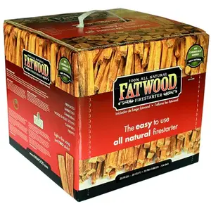 Fatwood 09910 Fire Starter Fatwood Pine Resin Stick 15 min 0.25 cu ft