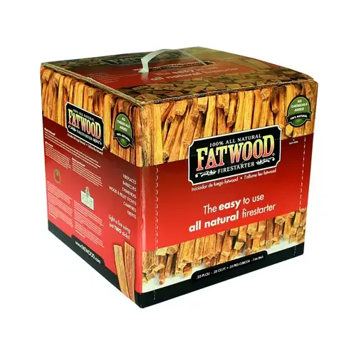 Fire Starter Fatwood Pine Resin Stick 15 min 0.25 cu ft Fire Starter Fatwood Pine Resin Stick 15 min 0.25 cu ft