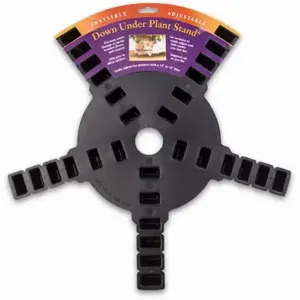 Down Under S16410 Plant Stand 1.5" H Black Plastic Black
