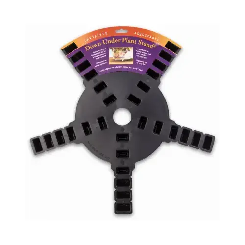 Plant Stand 1.5" H Black Plastic Black Plant Stand 1.5" H Black Plastic Black