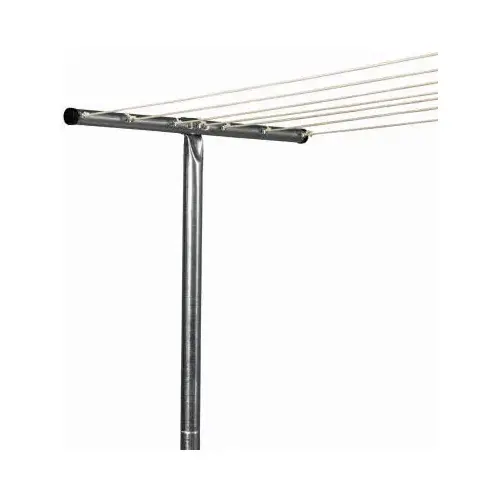 Sunline 90 In. 2 In. Steel Clothesline Post Silver
