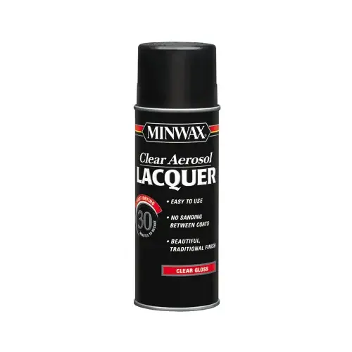 Brushing Lacquer, Gloss, Liquid, Clear, 12 oz, Aerosol Can Brushing Lacquer, Gloss, Liquid, Clear, 12 oz, Aerosol Can