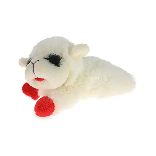 Dog Toy Lamb Chop Multicolored Plush Mini Multicolored - pack of 3 Dog Toy Lamb Chop Multicolored Plush Mini Multicolored - pack of 3