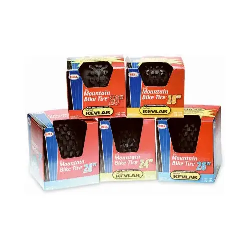 Bell 26 In. Traction Mountain Bike Tire with Flat Defense Black Bell 26 In. Traction Mountain Bike Tire with Flat Defense Black