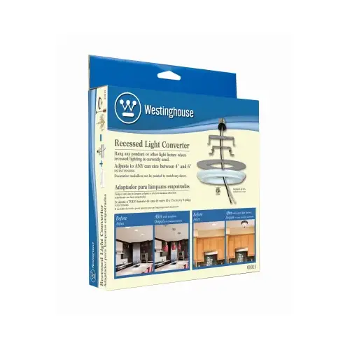 Recessed Light Converter, Plastic, White