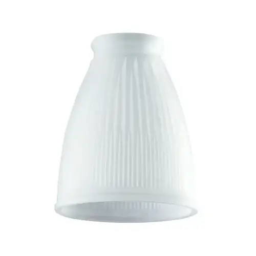 Lamp Shade Slightly Flared White Glass White - pack of 6 Lamp Shade Slightly Flared White Glass White - pack of 6
