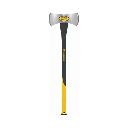 Axe 3.5 lb Double Bit Michigan 35" Fiberglass Handle Black/Yellow Axe 3.5 lb Double Bit Michigan 35" Fiberglass Handle Black/Yellow