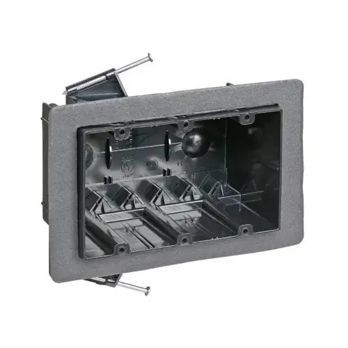 3-Gang 54 cu. in. PVC Vapor-Tight Wall Box Black 3-Gang 54 cu. in. PVC Vapor-Tight Wall Box Black