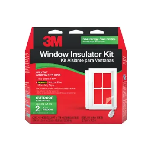 Window Film Insulator Kit Clear Outdoor 62" W X 84" L Clear Window Film Insulator Kit Clear Outdoor 62" W X 84" L Clear