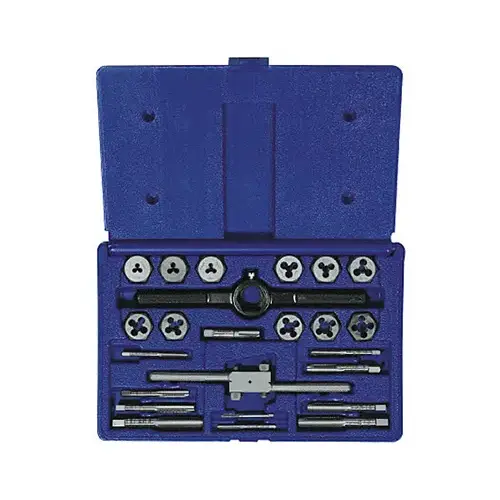 POWER-GRIP Tap and Die Set, 24-Piece, HCS POWER-GRIP Tap and Die Set, 24-Piece, HCS