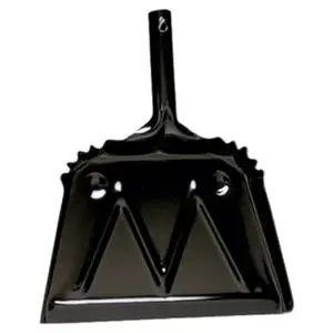 IMPACT 4212-90 Heavy Duty Dust Pan, Black, Metal, 12 In.