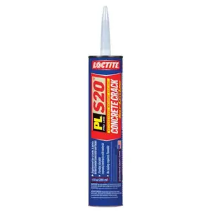 Loctite 1618150 PL Concrete Crack Polyurethane Sealant, Limestone, 10 oz. Cartridge Gray
