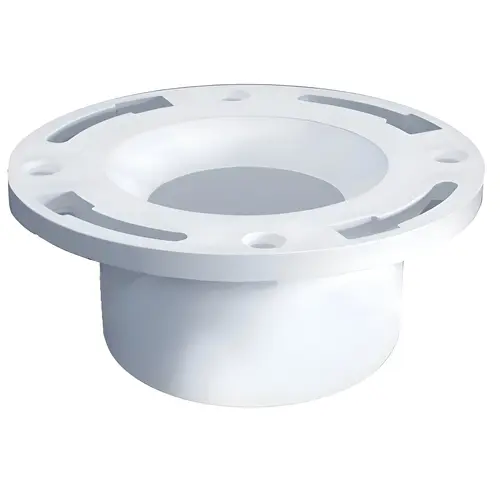 Flush-Tite Plastic Closet Flange for 3 in. or 4 in. PVC Pipe White Flush-Tite Plastic Closet Flange for 3 in. or 4 in. PVC Pipe White