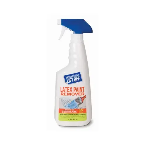 Latex Paint Remover, Liquid, Mild, Clear, 22 oz, Bottle