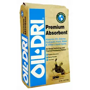 Oil Dri I01050G40 Industrial Oil Spill Absorbent, 50 Lbs.