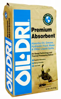 Oil Dri Industrial Oil Spill Absorbent 50 Lbs. I01050G40 Oil Dri Industrial Oil Spill Absorbent 50 Lbs. I01050G40