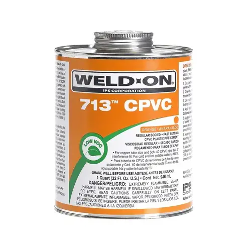 8 oz. CPVC 713 Low VOC Cement in Orange