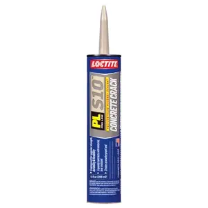 Loctite 1618522 PL Concrete Crack Polyurethane Sealant, Commercial Grade, Limestone, 10 oz. Cartridge Light Gray