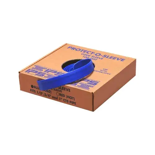 Pipe Sleeve, Fits 1/2 - 1 In. Tube, Blue, 200 Ft. Pipe Sleeve, Fits 1/2 - 1 In. Tube, Blue, 200 Ft.