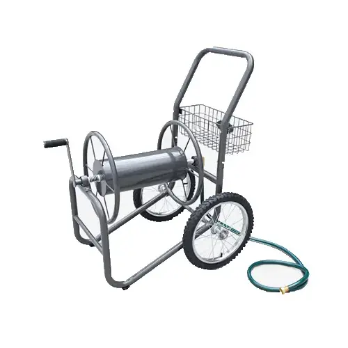 300 ft. 2-Wheel Industrial Hose Cart Gray 300 ft. 2-Wheel Industrial Hose Cart Gray