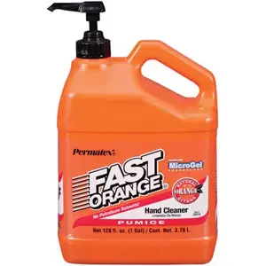 Fast Orange 25219-XCP4 Fast Orange  Pumice Lotion Hand Cleaner, Citrus, Bottle w/Pump, 1 gal - pack of 4