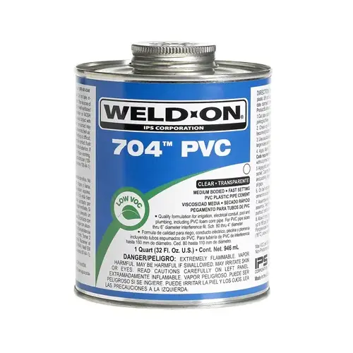 Qt 704 Clear Medium Body Pvc Cement
