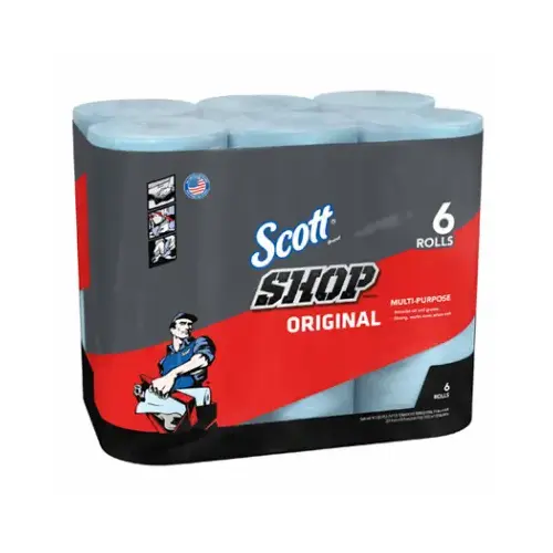 Shop Towel, 11 in L, 13-1/4 in W White