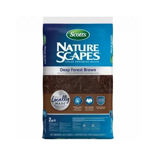 Nature Scapes Color Enhanced Mulch, Solid, Brown, 2 cu-ft Bag Nature Scapes Color Enhanced Mulch, Solid, Brown, 2 cu-ft Bag