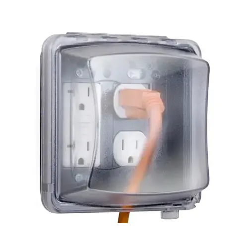 Cover, 5-3/4 in L, 5-1/2 in W, Polycarbonate, Clear Cover, 5-3/4 in L, 5-1/2 in W, Polycarbonate, Clear