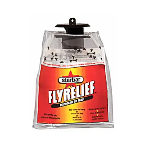 Disposable Fly Trap, Granular Solid, Fish-Like Bag Pale Brown/Pale Yellow Disposable Fly Trap, Granular Solid, Fish-Like Bag Pale Brown/Pale Yellow