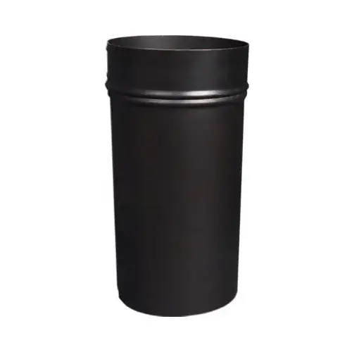 Slip Connector, 12 in L, 24 ga Thick Wall Black Slip Connector, 12 in L, 24 ga Thick Wall Black