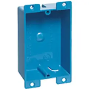Carlon B108R-UPC 1-Gang PVC Molded Old Work Switch Box Blue