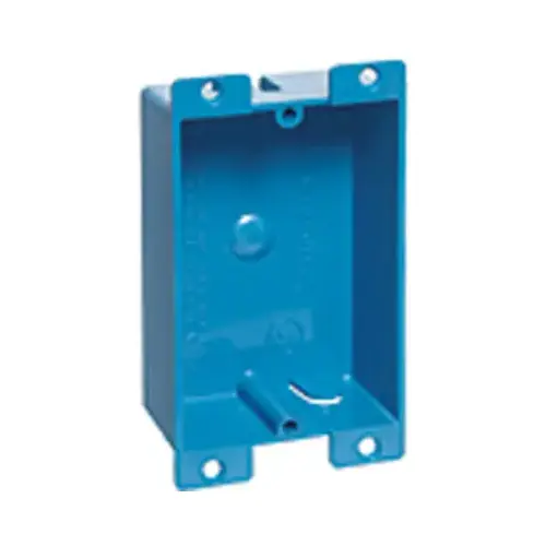 1-Gang PVC Molded Old Work Switch Box Blue