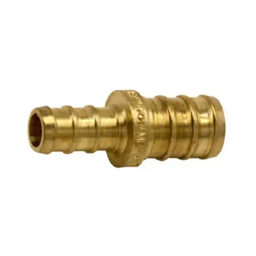 Lead-Free Insert 3/4 In. Barb x 1/2 In. Barb Brass PEX Coupling