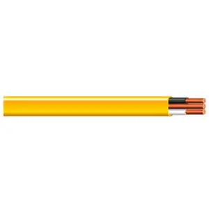 Southwire 28828201 Sheathed Cable, 12 AWG Wire, 2 -Conductor, 1000 ft L, Copper Conductor, PVC Insulation Yellow